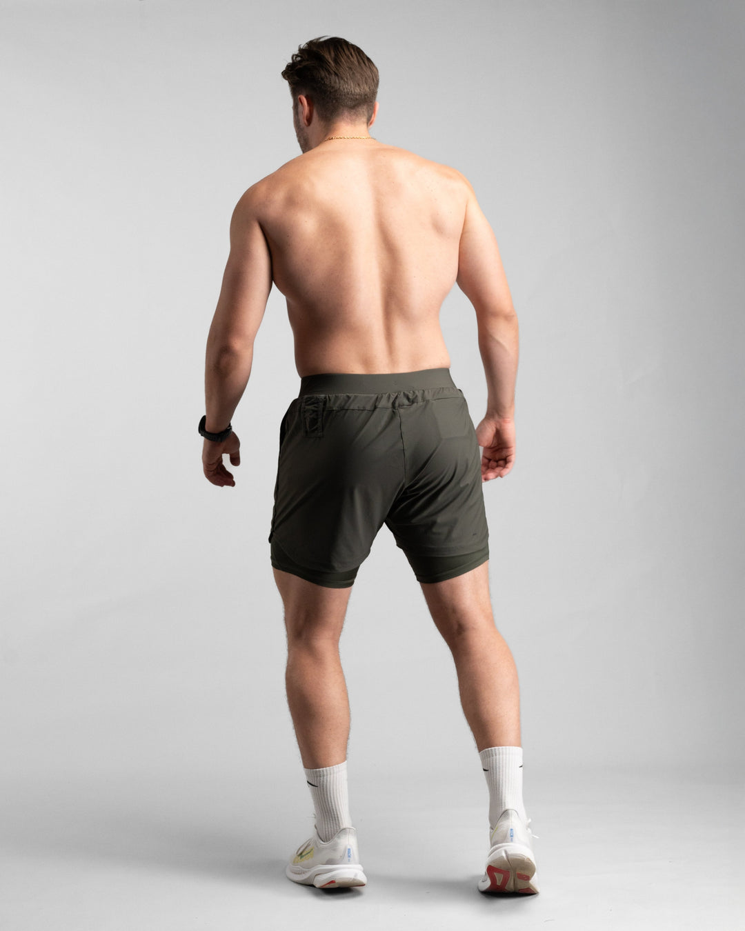 Elite Performance 2in1 Shorts (Tactical Olive) - Athletic Aesthetics