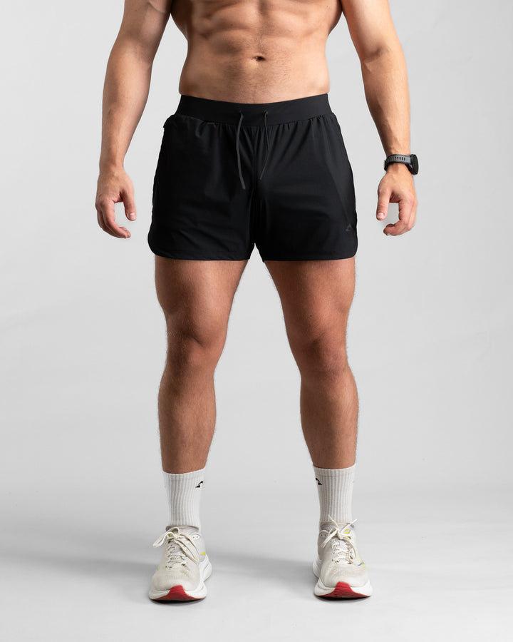 Elite Performance 5“ Shorts (Black/Black) - Athletic Aesthetics