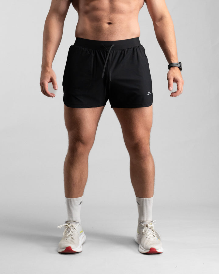 Elite Performance 5“ Shorts (Black/Grey) - Athletic Aesthetics