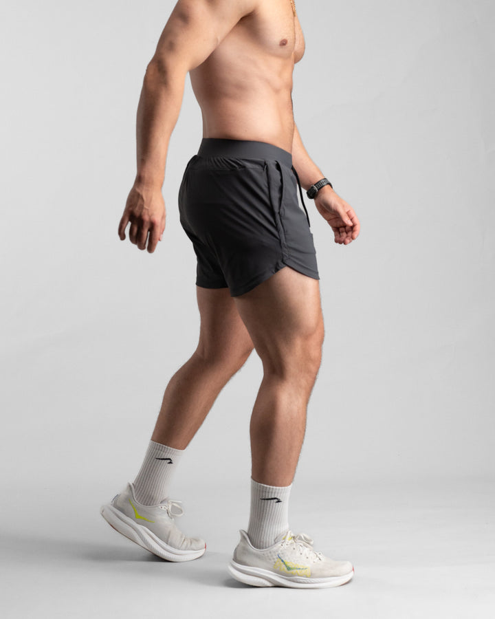 Elite Performance 5“ Shorts (Iron Grey) - Athletic Aesthetics