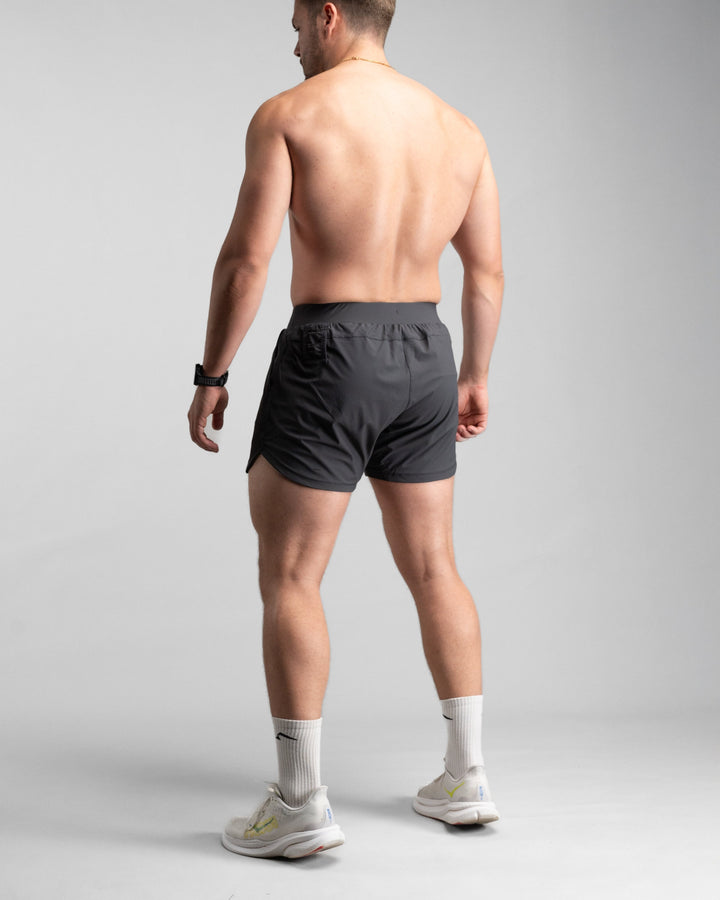 Elite Performance 5“ Shorts (Iron Grey) - Athletic Aesthetics