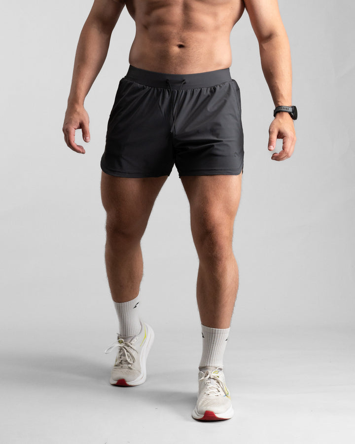Elite Performance 5“ Shorts (Iron Grey) - Athletic Aesthetics