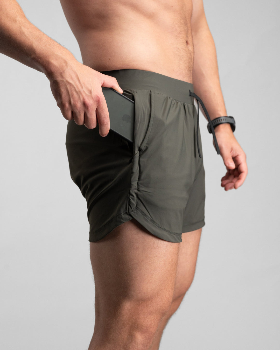 Elite Performance 5“ Shorts (Tactical Olive) - Athletic Aesthetics