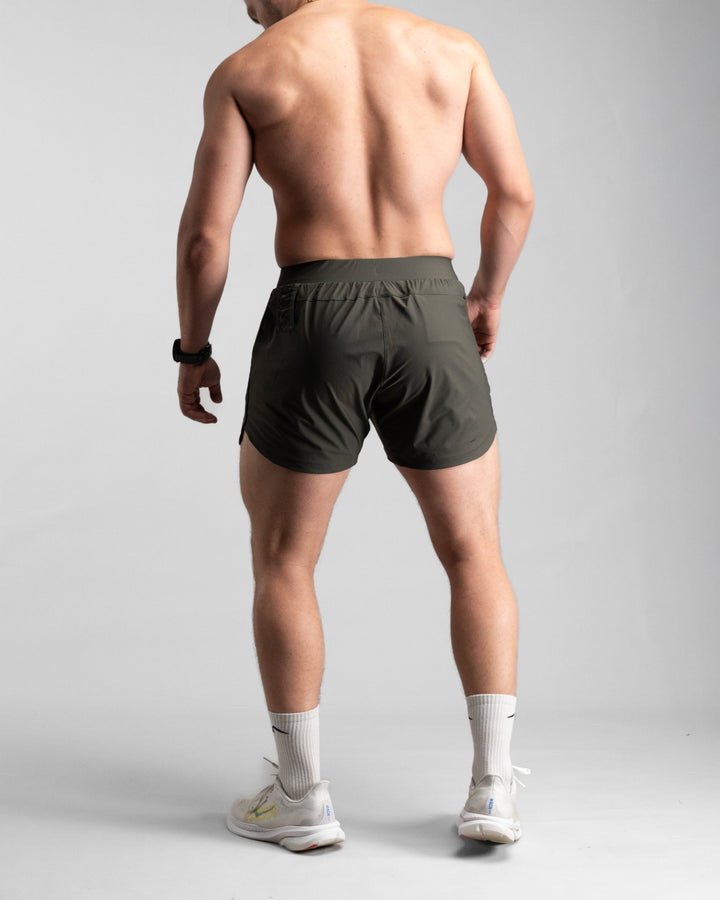 Elite Performance 5“ Shorts (Tactical Olive) - Athletic Aesthetics