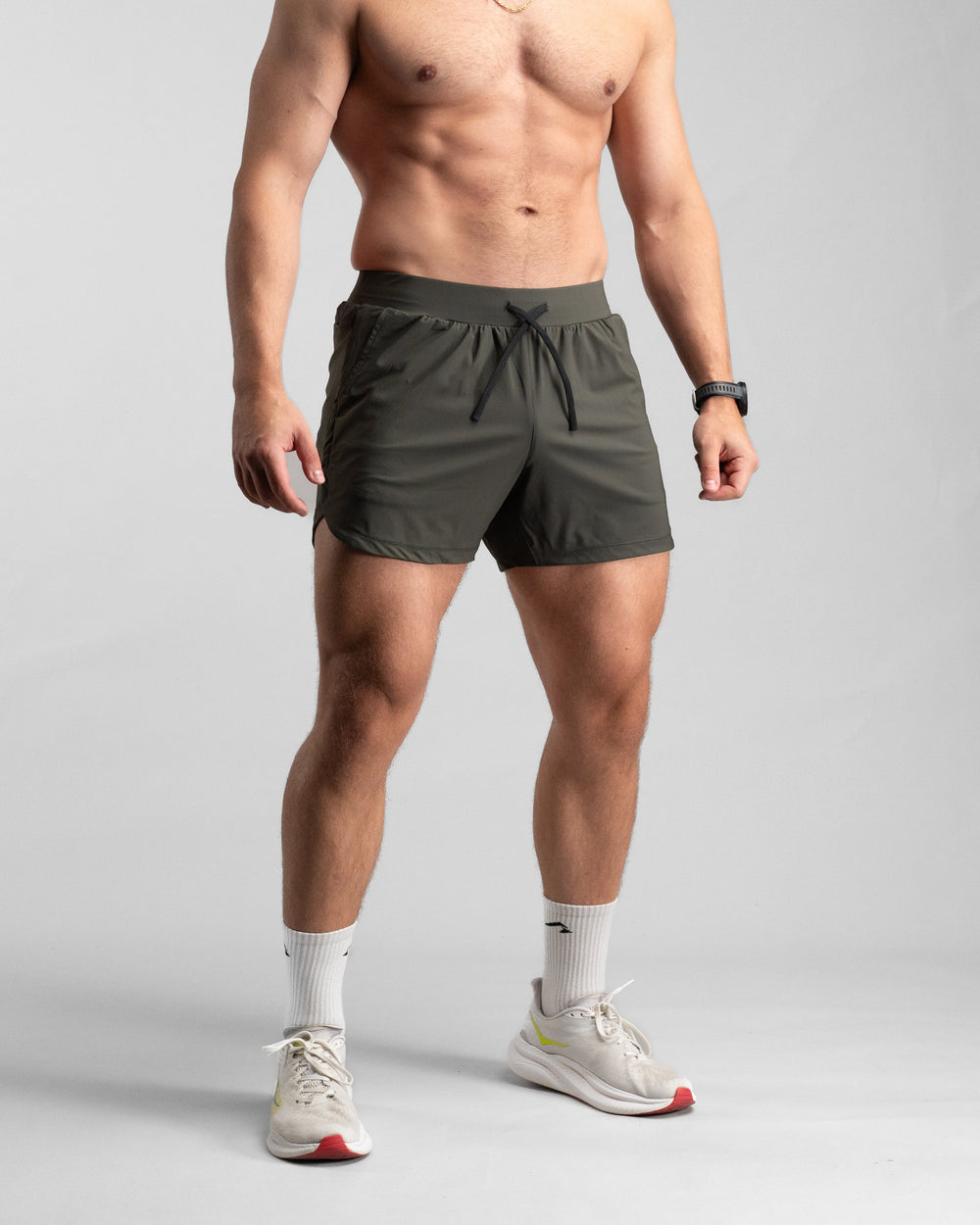Elite Performance 5“ Shorts (Tactical Olive) - Athletic Aesthetics