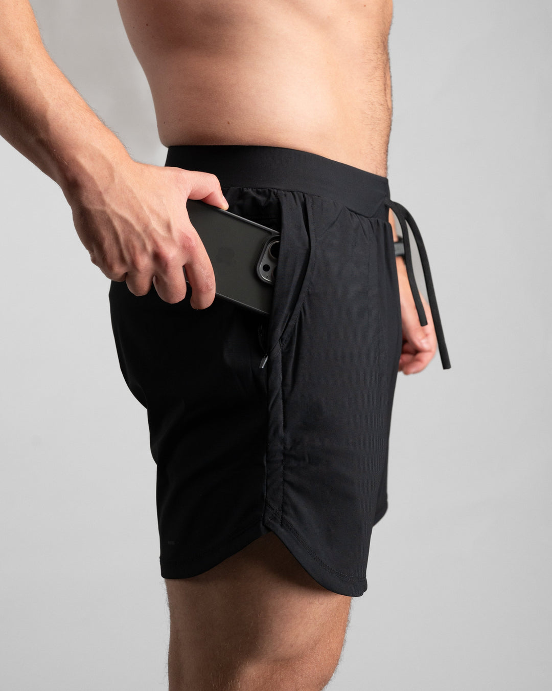 Elite Performance 7“ Shorts (Black/Grey) - Athletic Aesthetics