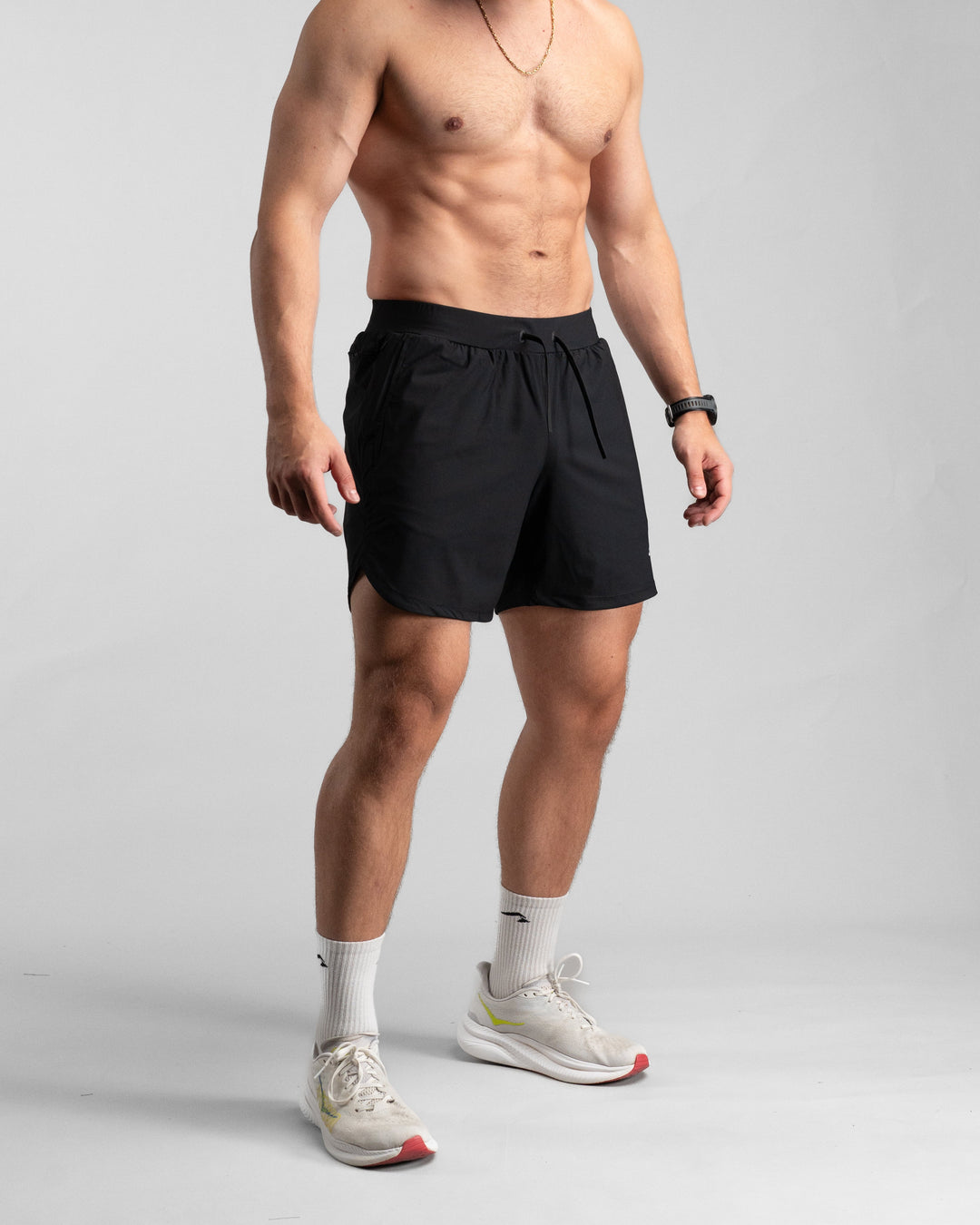 Elite Performance 7“ Shorts (Black/Grey) - Athletic Aesthetics