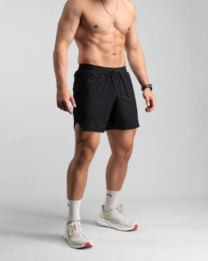 Elite Performance 7“ Shorts (Black/Grey) - Athletic Aesthetics
