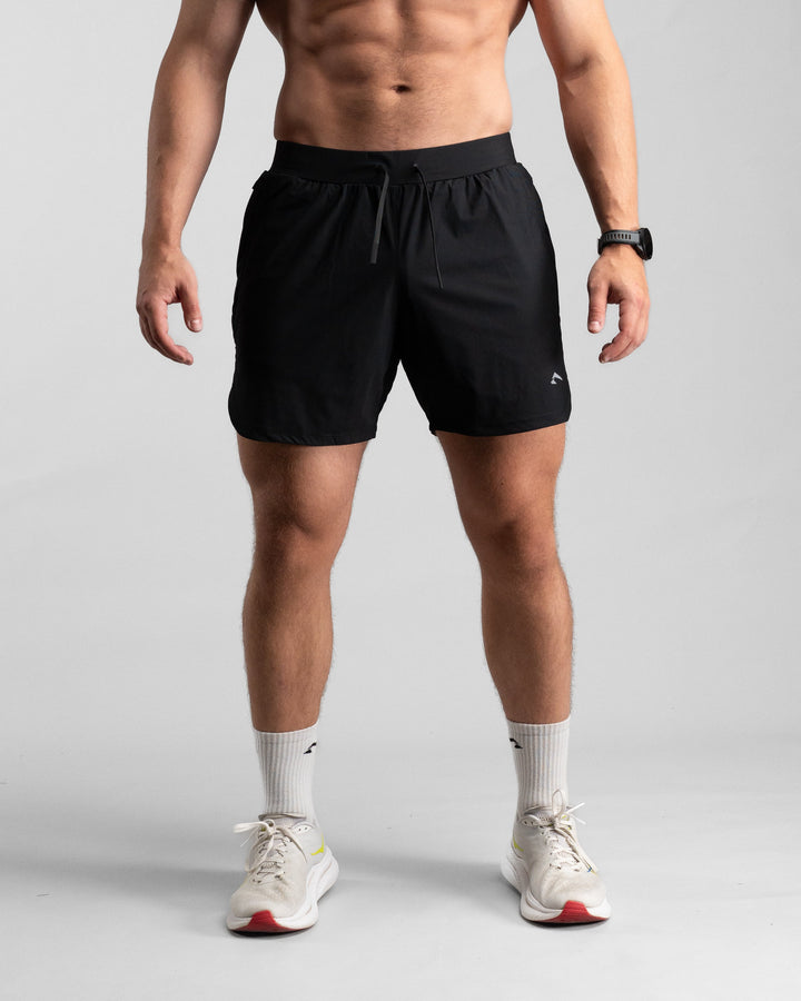 Elite Performance 7“ Shorts (Black/Grey) - Athletic Aesthetics