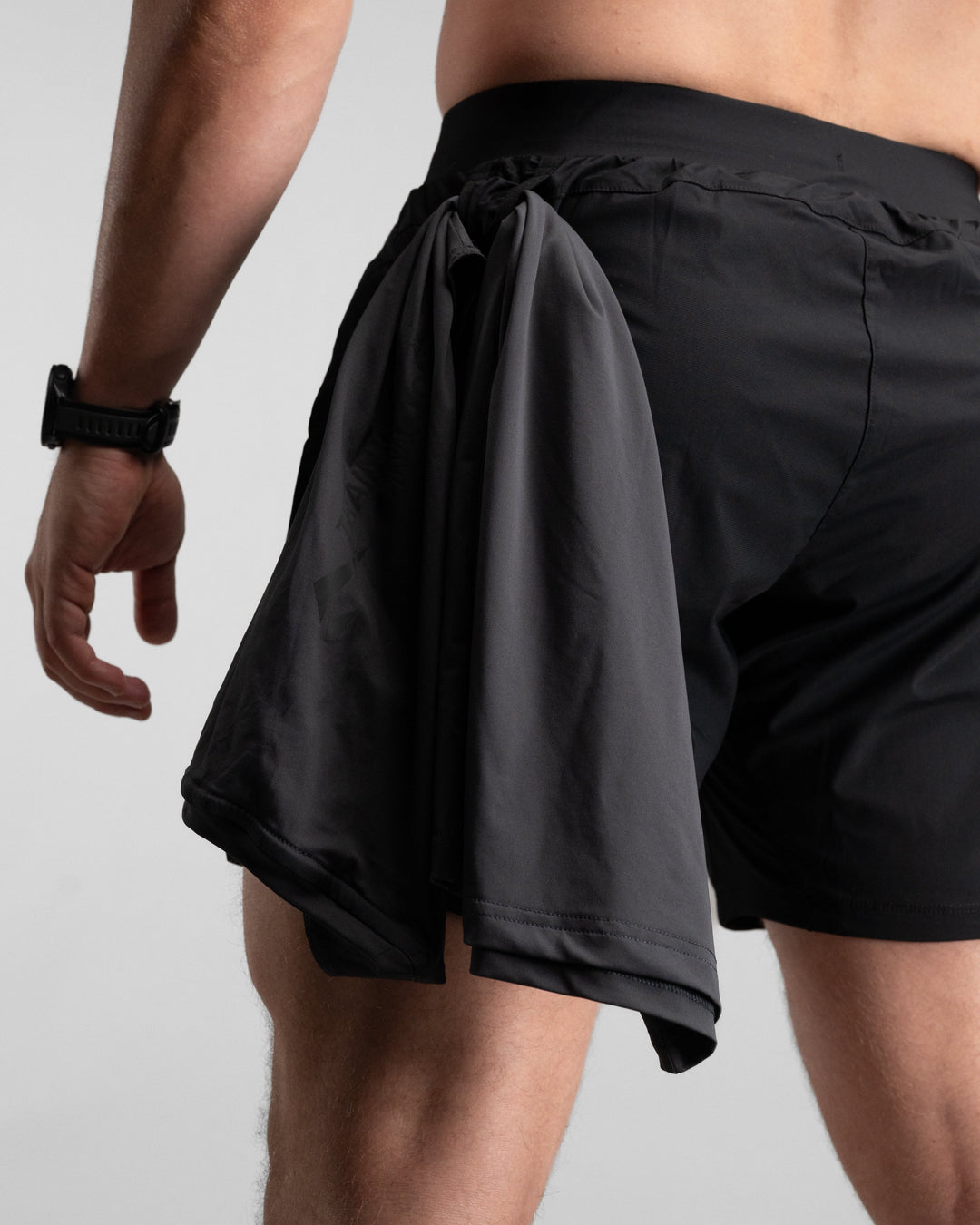 Elite Performance 7“ Shorts (Black/Grey) - Athletic Aesthetics