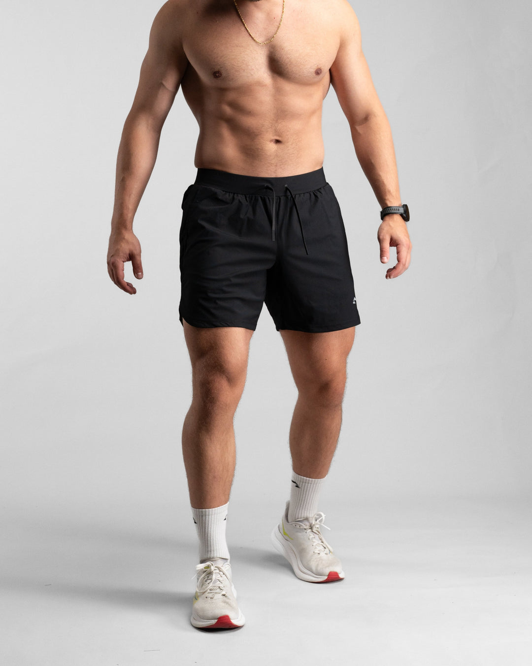 Elite Performance 7“ Shorts (Black/Grey) - Athletic Aesthetics