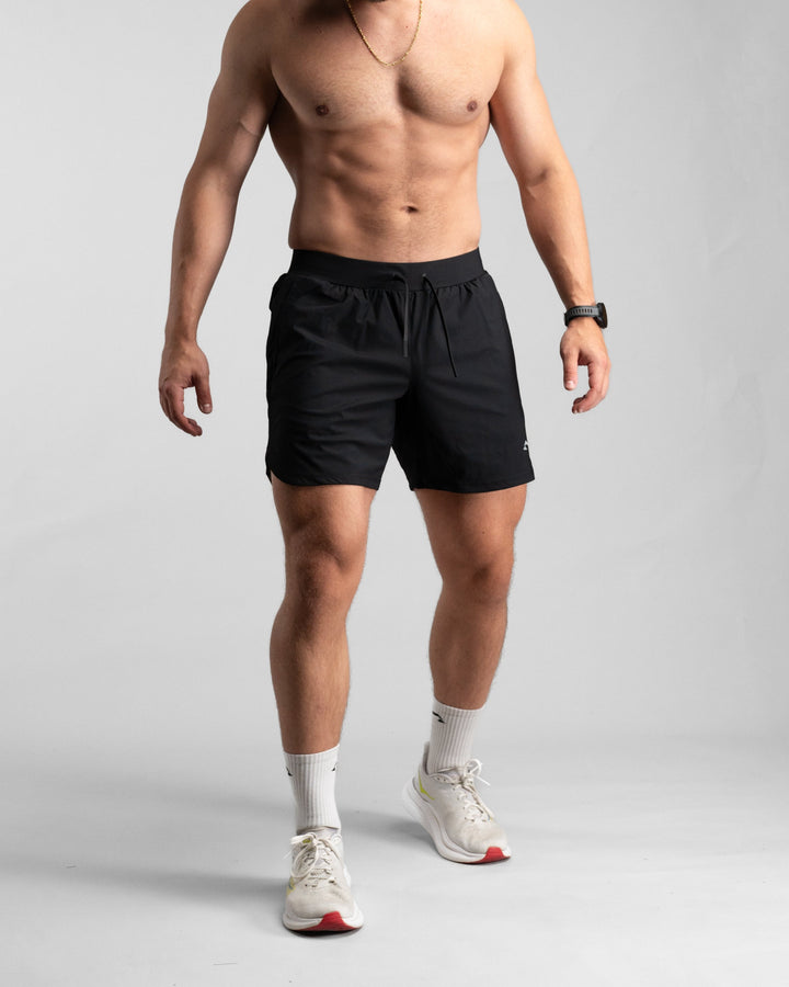 Elite Performance 7“ Shorts (Black/Grey) - Athletic Aesthetics