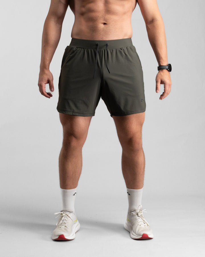 Elite Performance 7“ Shorts (Tactical Olive) - Athletic Aesthetics