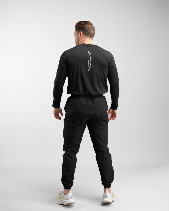 Elite Windbreaker Jogger (Black) - Athletic Aesthetics