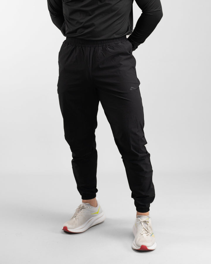 Elite Windbreaker Jogger (Black) - Athletic Aesthetics