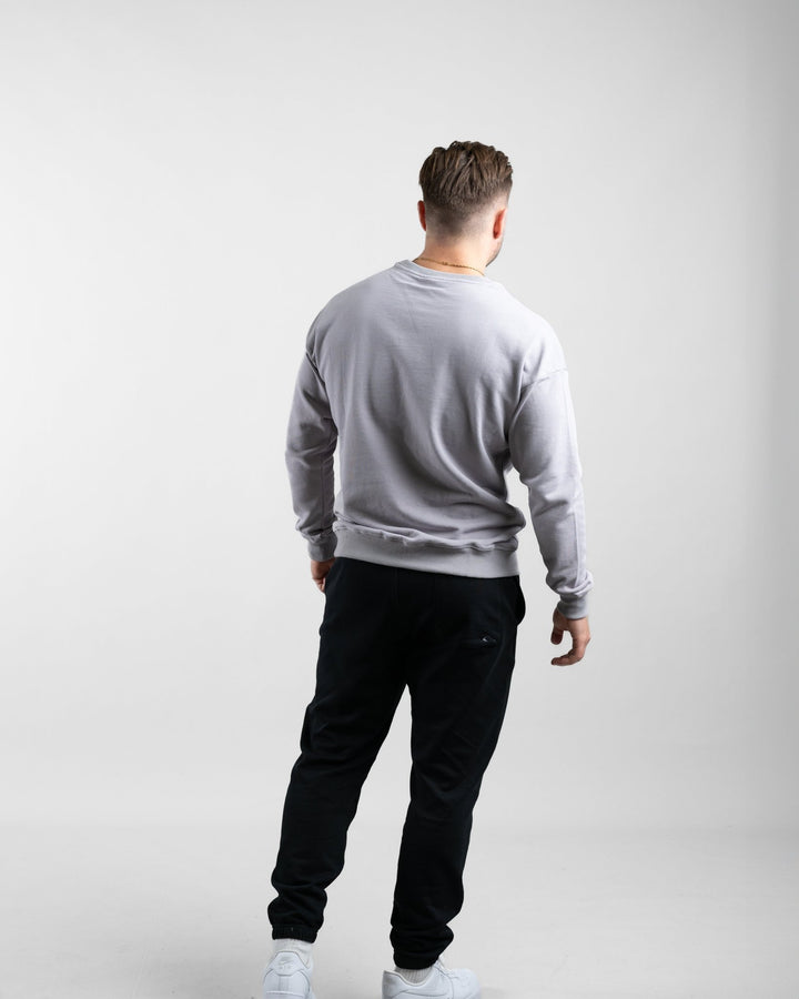 Essential Crewneck Sweater (Stone) - Athletic Aesthetics