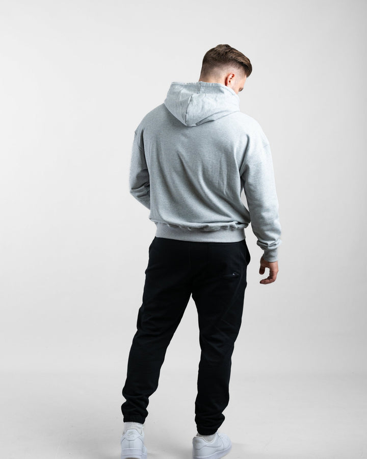 Essential Oversize Hoodie (Grey Marl) - Athletic Aesthetics