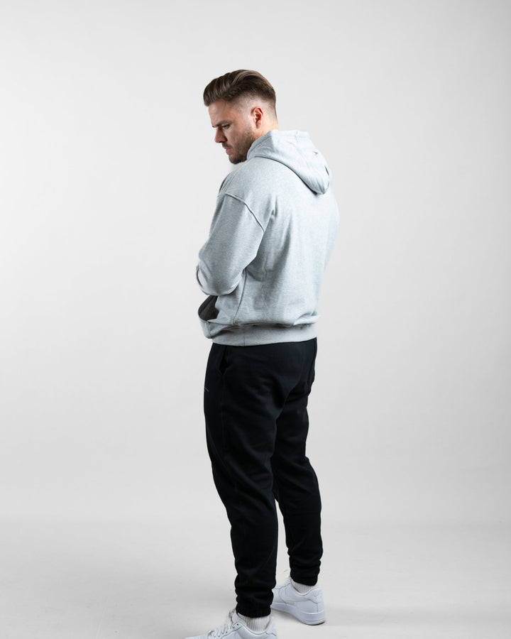 Essential Oversize Hoodie (Grey Marl) - Athletic Aesthetics