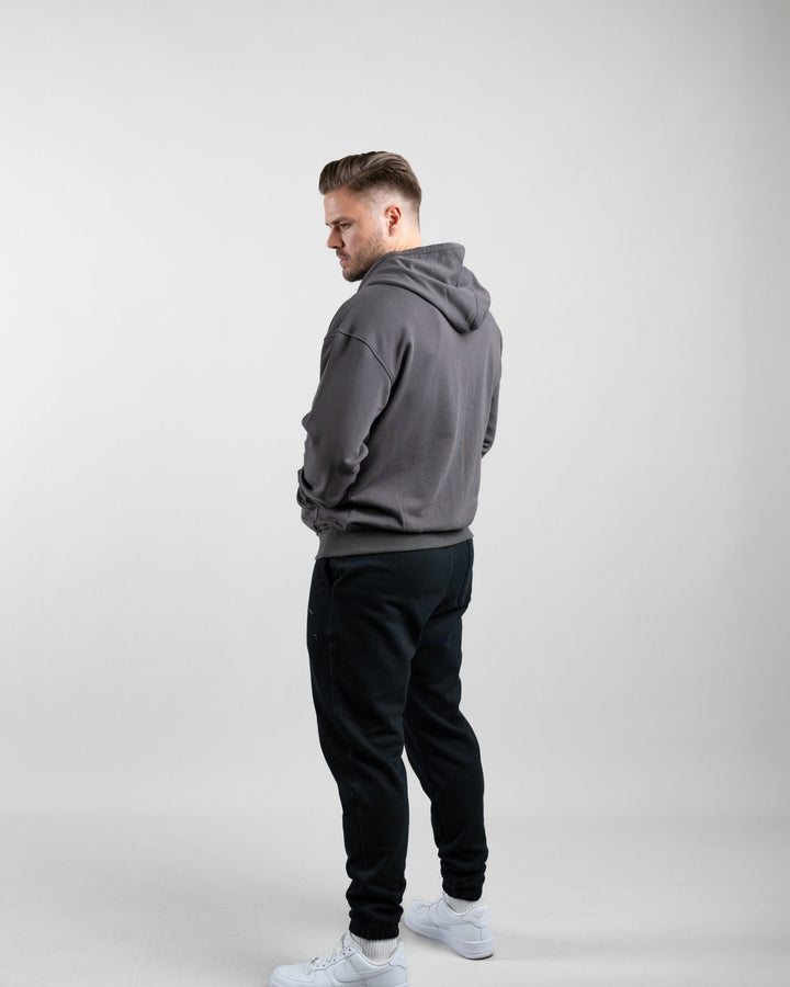 Essential Oversize Zip Hoodie (Olive) - Athletic Aesthetics