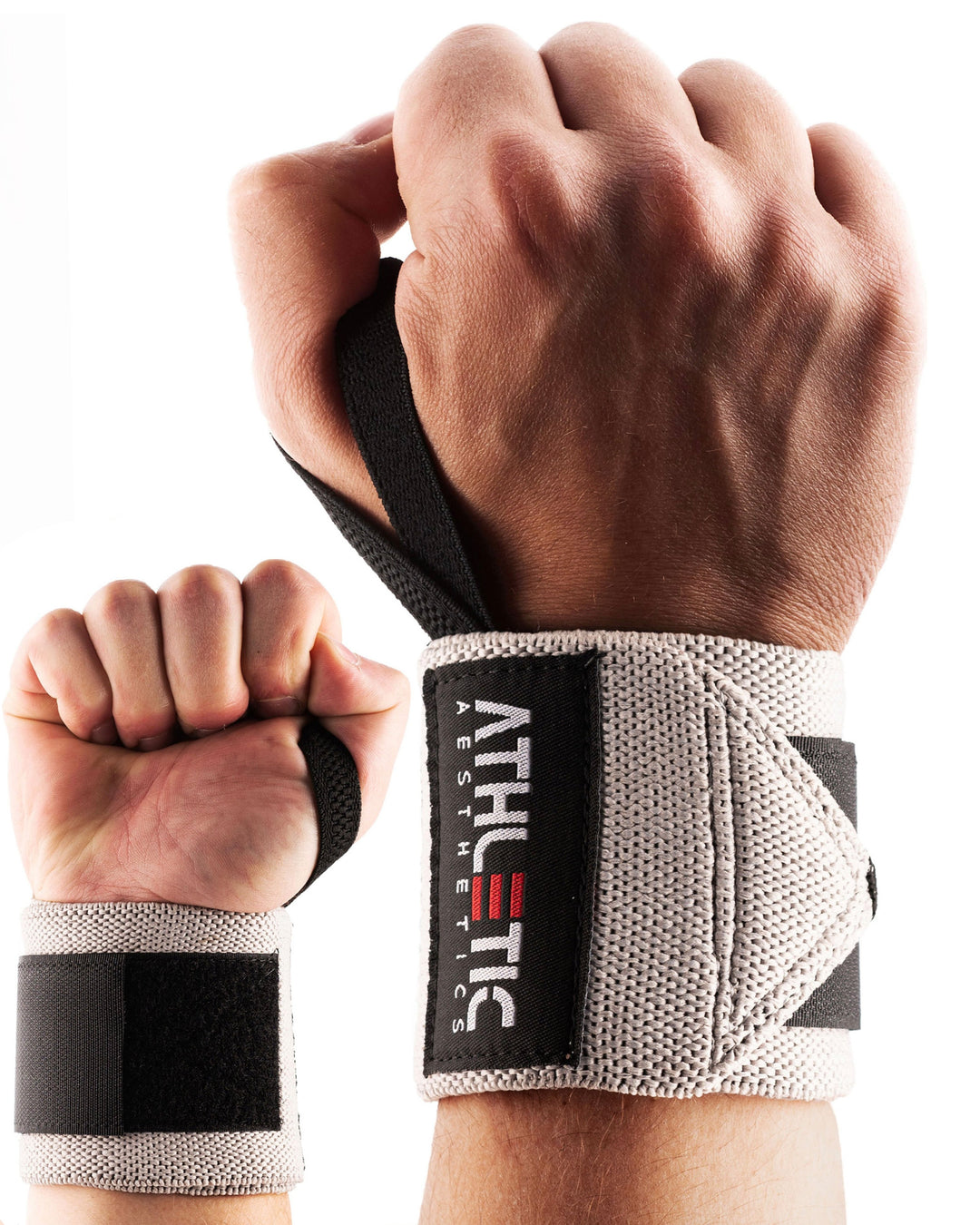 Handgelenkbandagen (Hellgrau) - Athletic Aesthetics