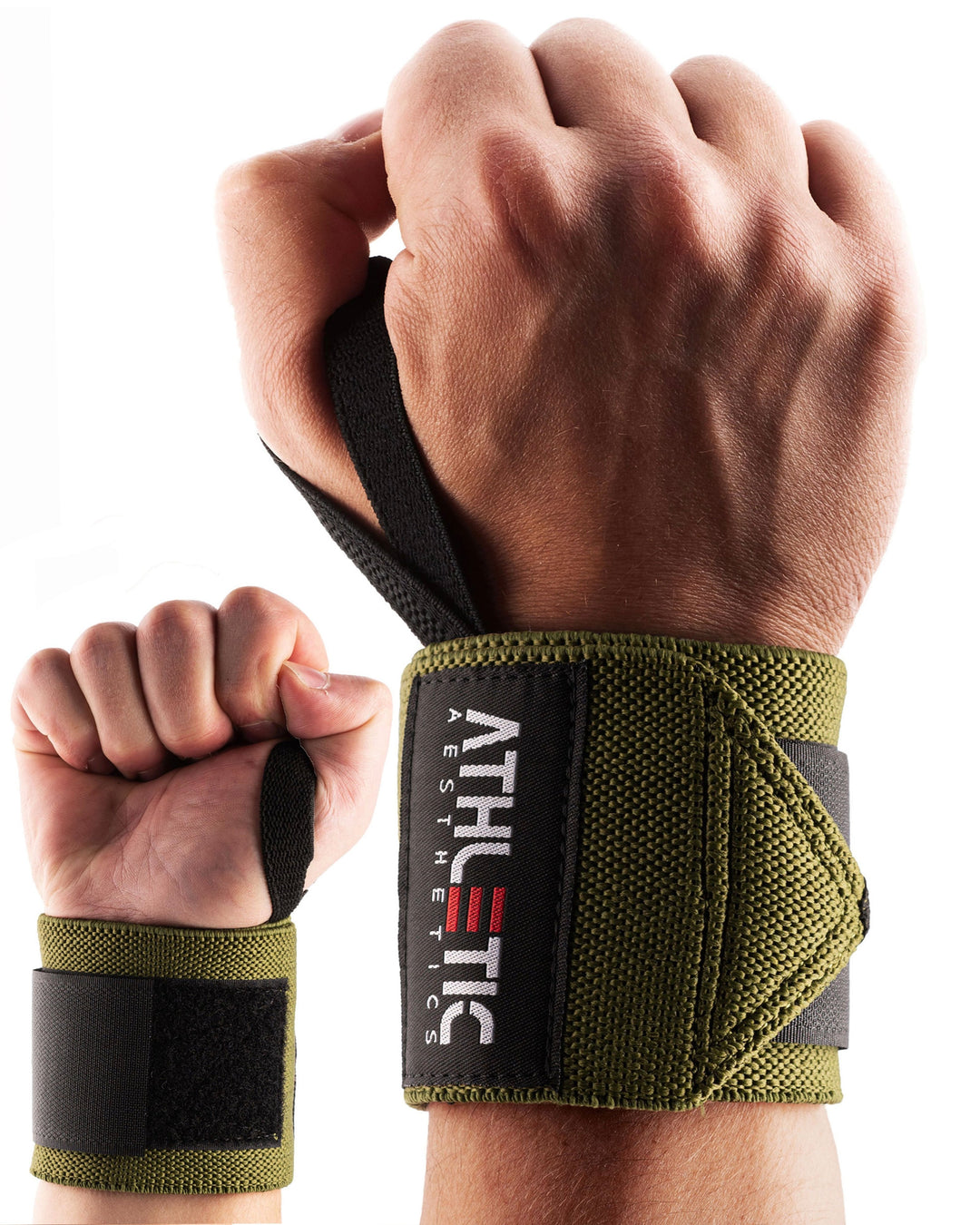 Handgelenkbandagen (Olive) - Athletic Aesthetics
