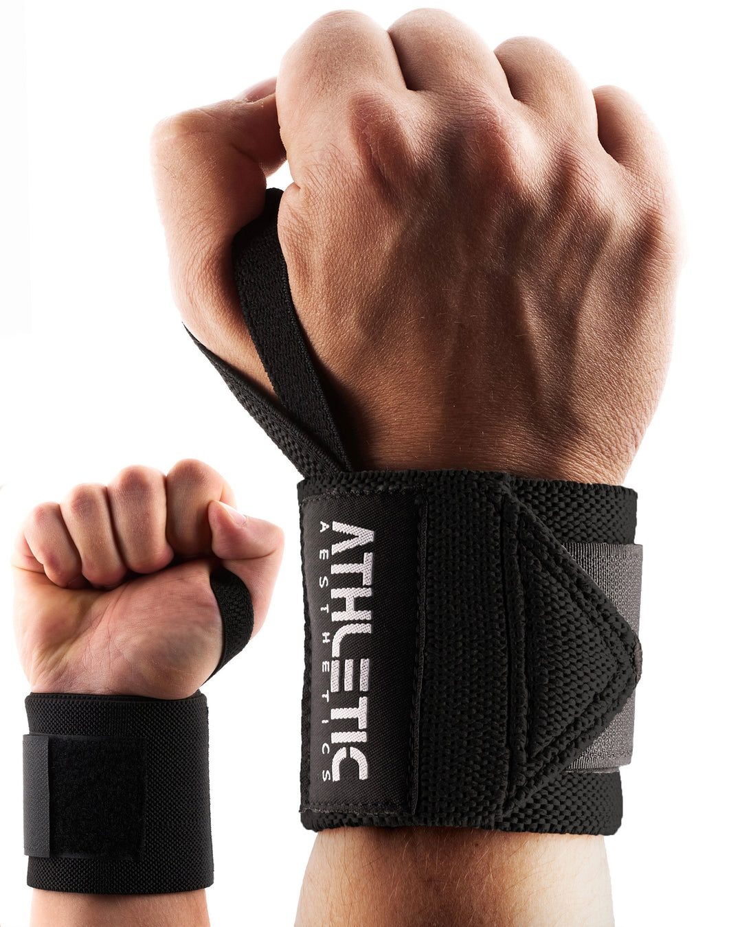 Handgelenkbandagen (Schwarz 3.0) - Athletic Aesthetics