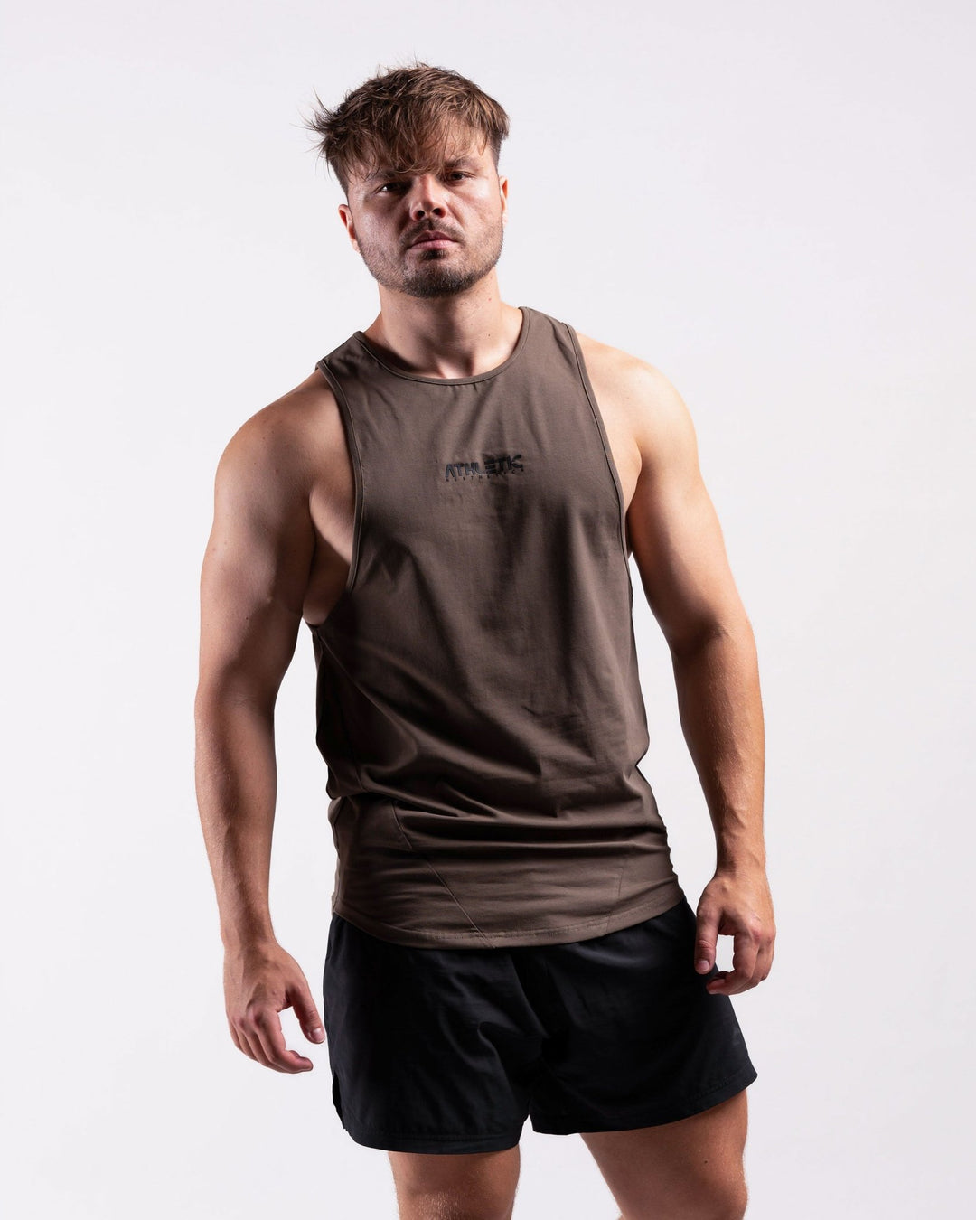 Infinity Sleeveless Shirt (Army) - Athletic Aesthetics