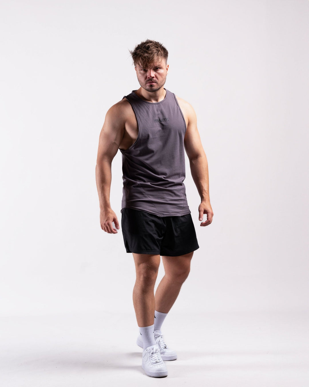 Infinity Sleeveless Shirt (Dark - Grey) - Athletic Aesthetics