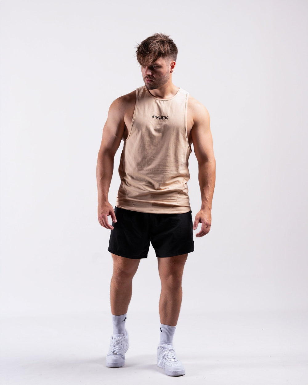 Infinity Sleeveless Shirt (Tan) - Athletic Aesthetics