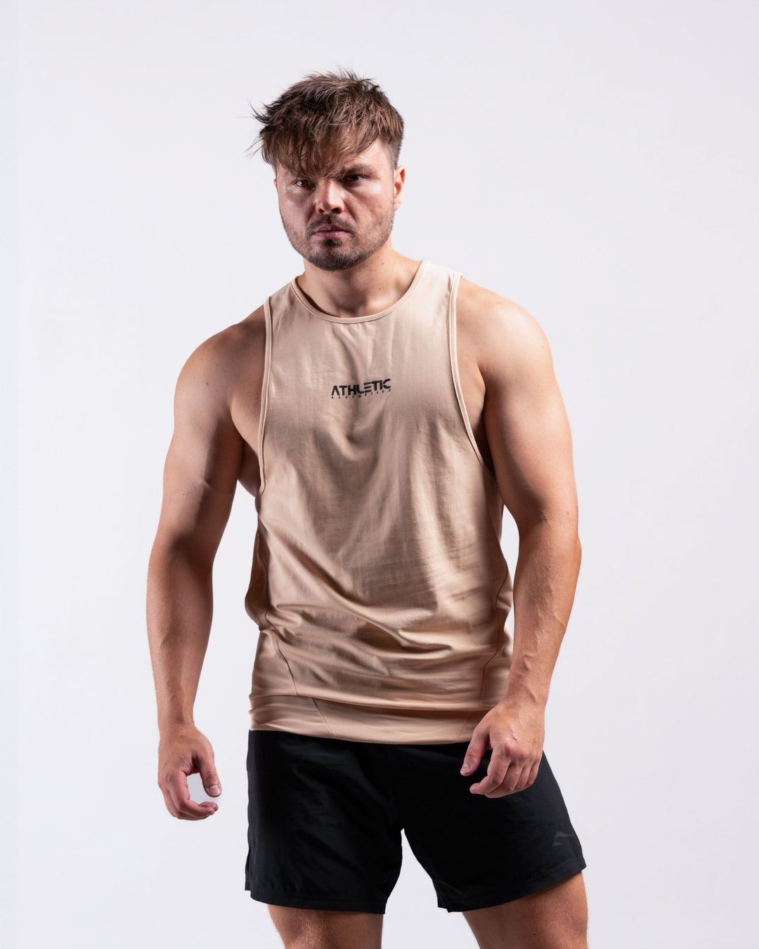 Infinity Sleeveless Shirt (Tan) - Athletic Aesthetics