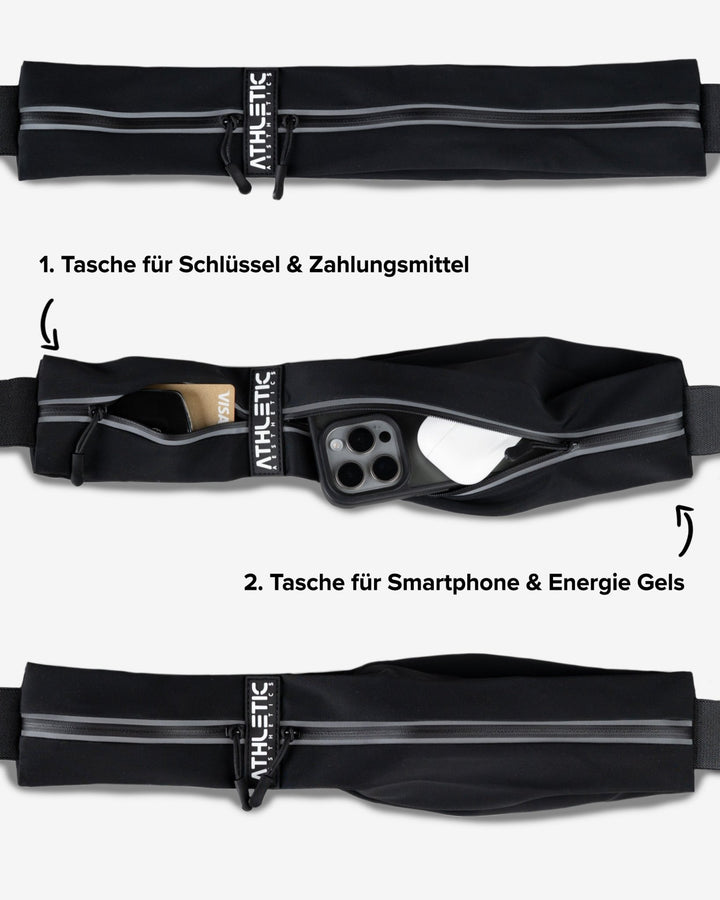 Laufgürtel (Black) - Athletic Aesthetics