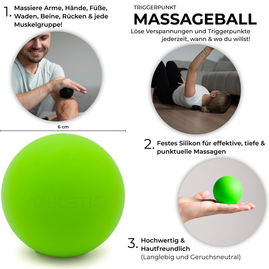 Massageball/Lacrosse Ball (Grün) - Athletic Aesthetics