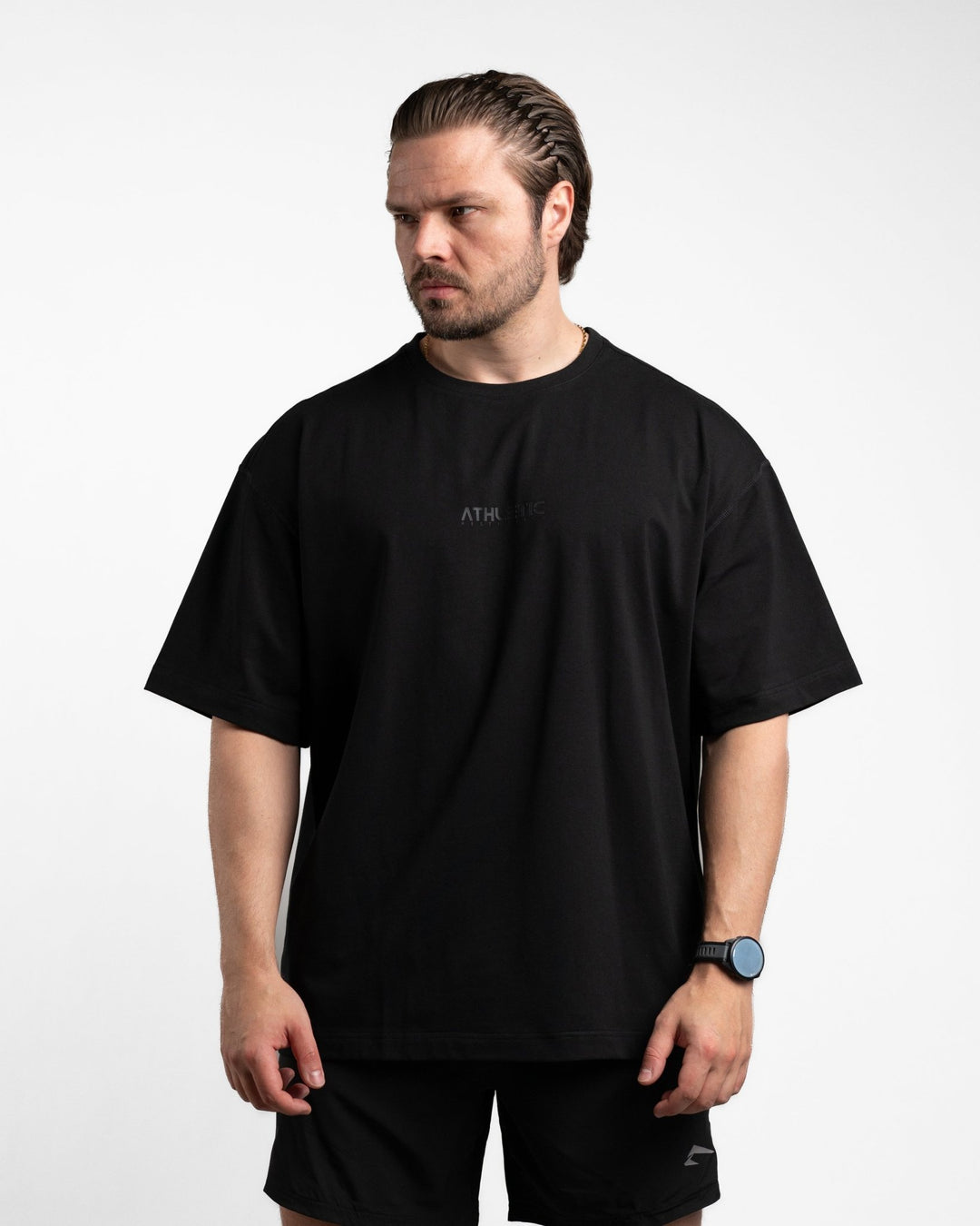 Oversize Shirt (Minimal Black) - Athletic Aesthetics