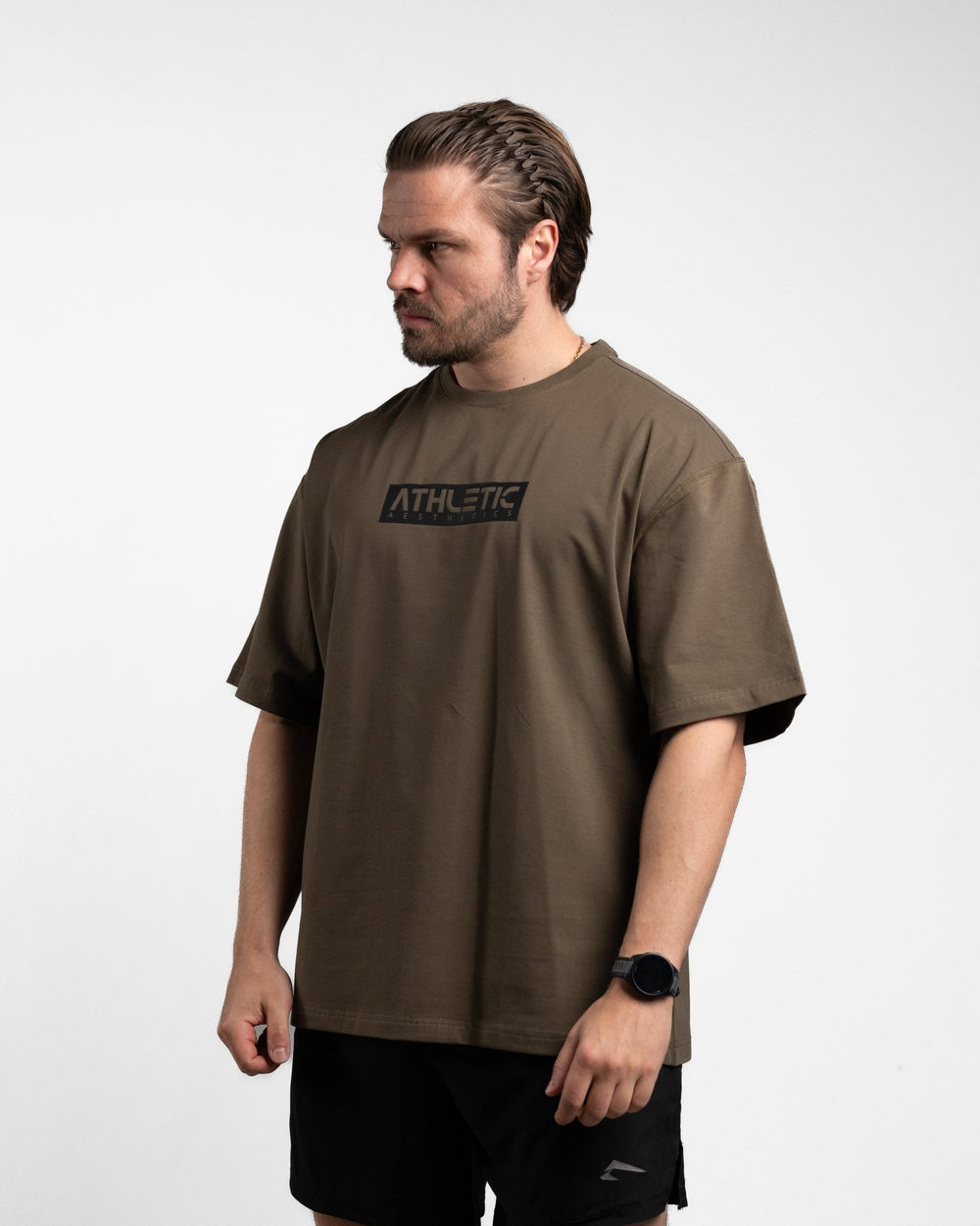Oversize Shirt (Olive) - Athletic Aesthetics