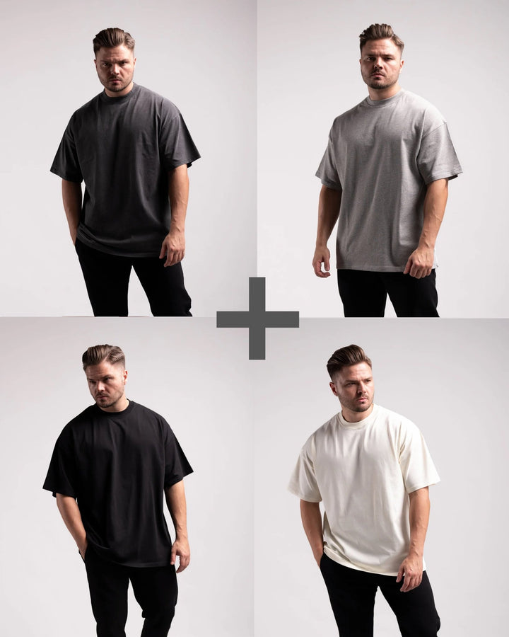 Oversized Tee 4er Set - Athletic Aesthetics