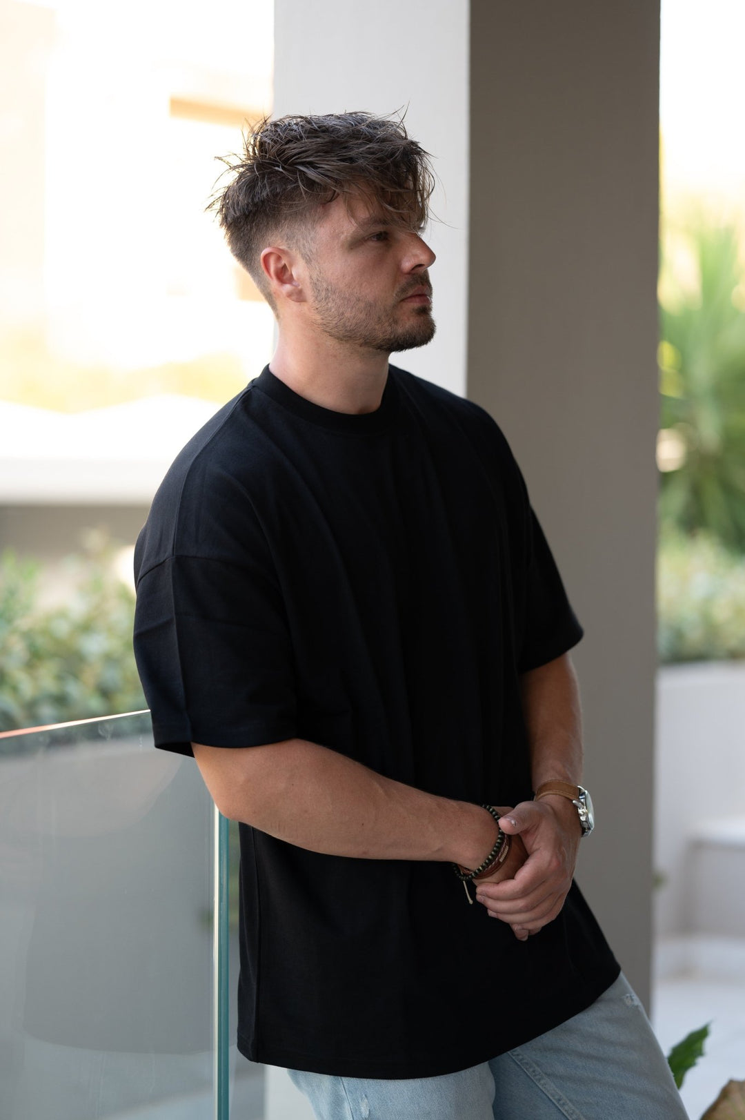 Oversized Tee (Black) - HQ Basics - Athletic Aesthetics