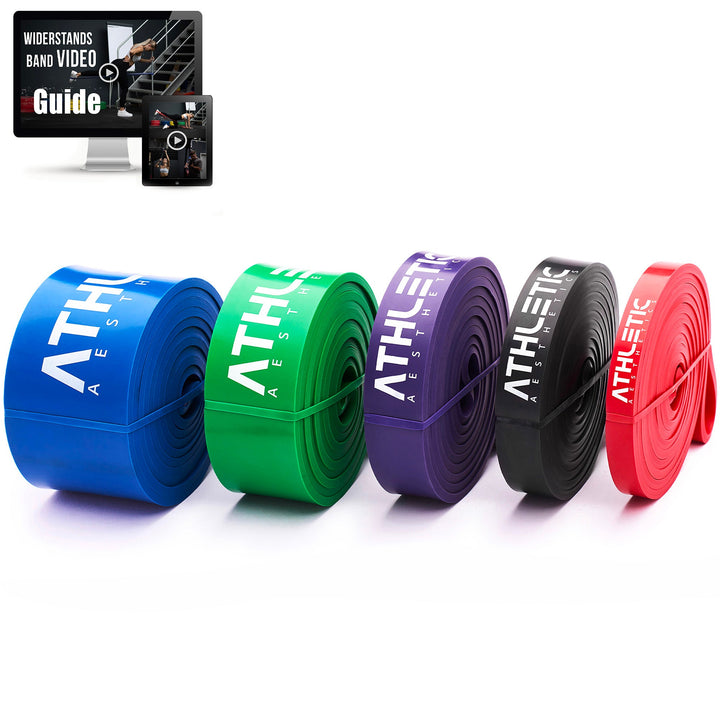 Widerstandsband Latex 5er Set - Athletic Aesthetics