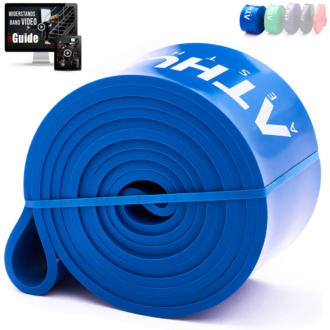 Widerstandsband Latex Blau / Sehr stark (28kg - 80kg) - Athletic Aesthetics