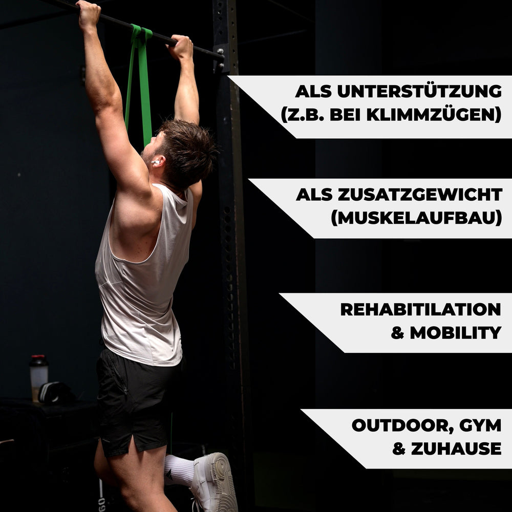 Widerstandsband Latex Grün / Stark (22kg - 54kg) - Athletic Aesthetics