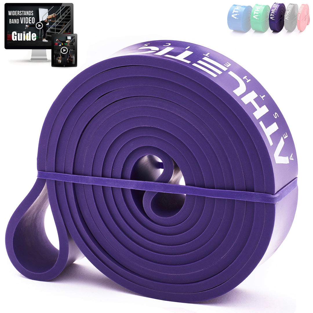 Widerstandsband Latex Lila / Mittel (16kg - 36kg) - Athletic Aesthetics