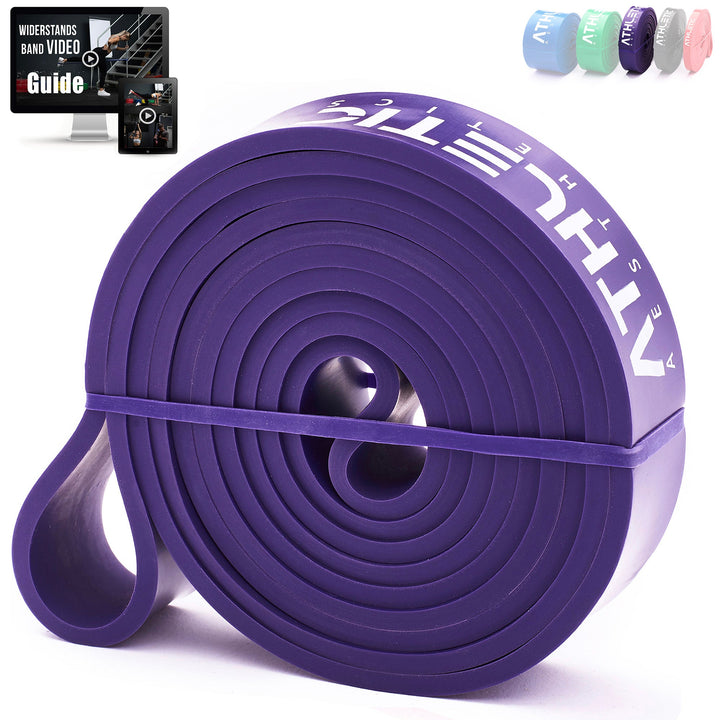Widerstandsband Latex Lila / Mittel (16kg - 36kg) - Athletic Aesthetics