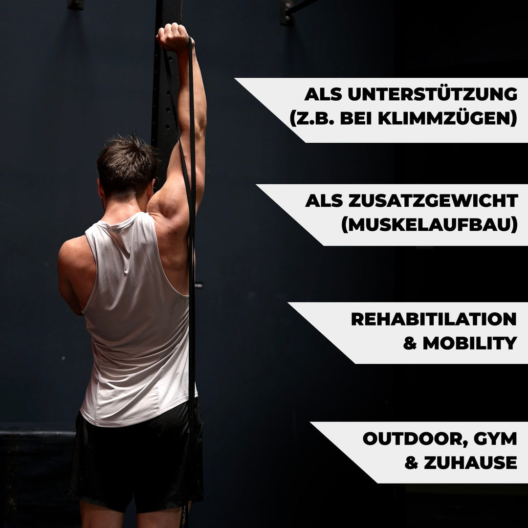 Widerstandsband Latex Schwarz / Leicht (7kg - 24kg) - Athletic Aesthetics