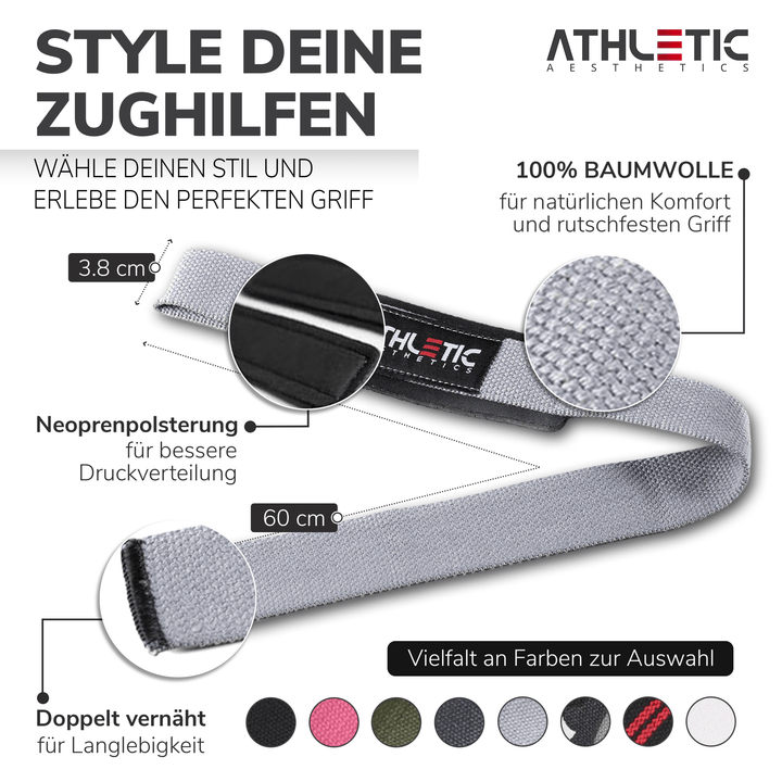 Zughilfen (Hellgrau) - Athletic Aesthetics
