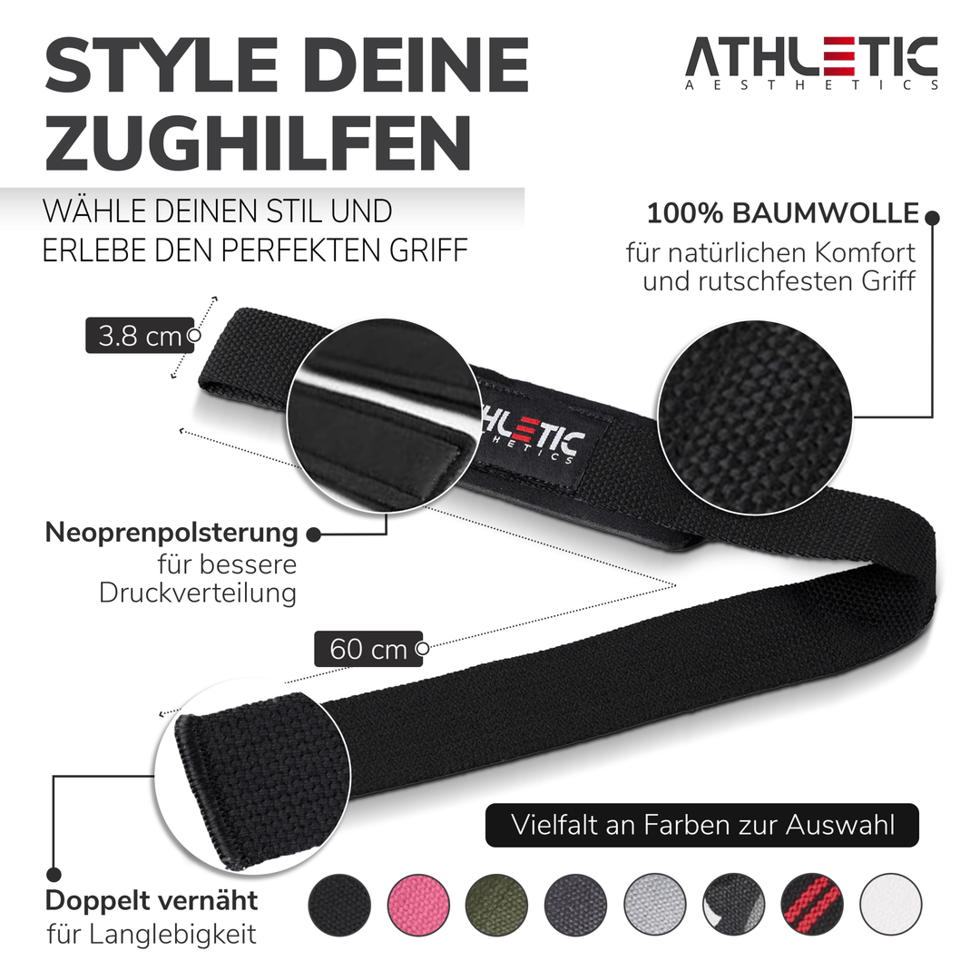 Zughilfen (Schwarz) - Athletic Aesthetics