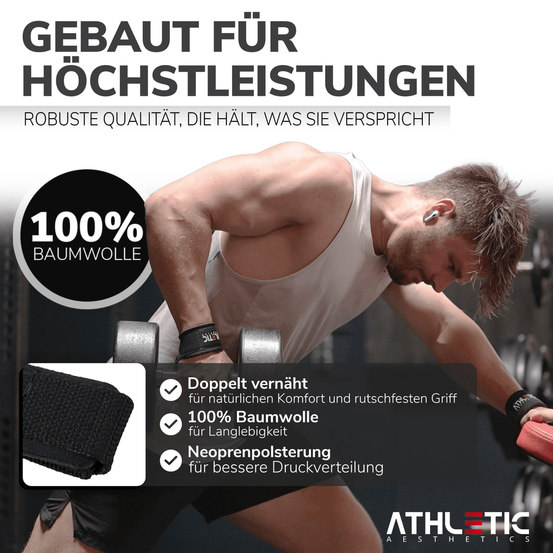 Zughilfen (Schwarz Silikon) - Athletic Aesthetics