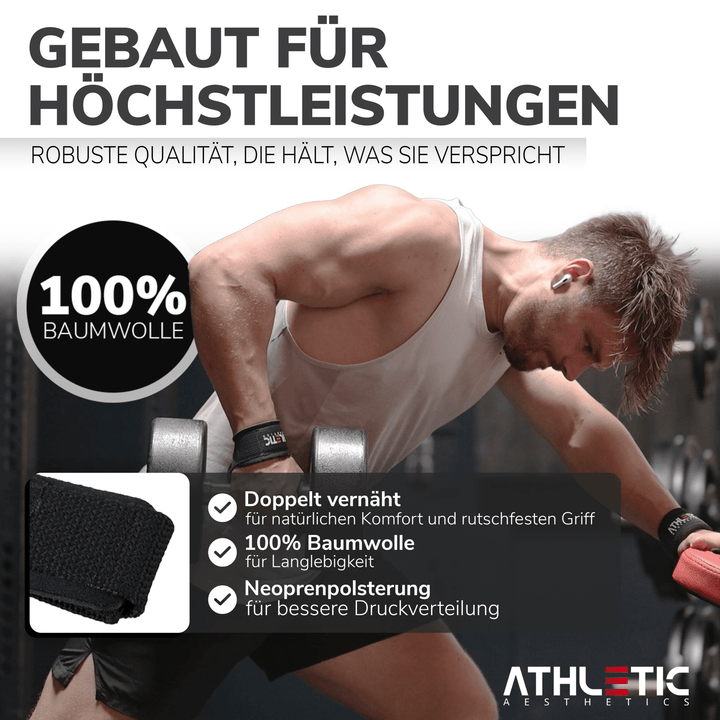Zughilfen (Schwarz Silikon) - Athletic Aesthetics