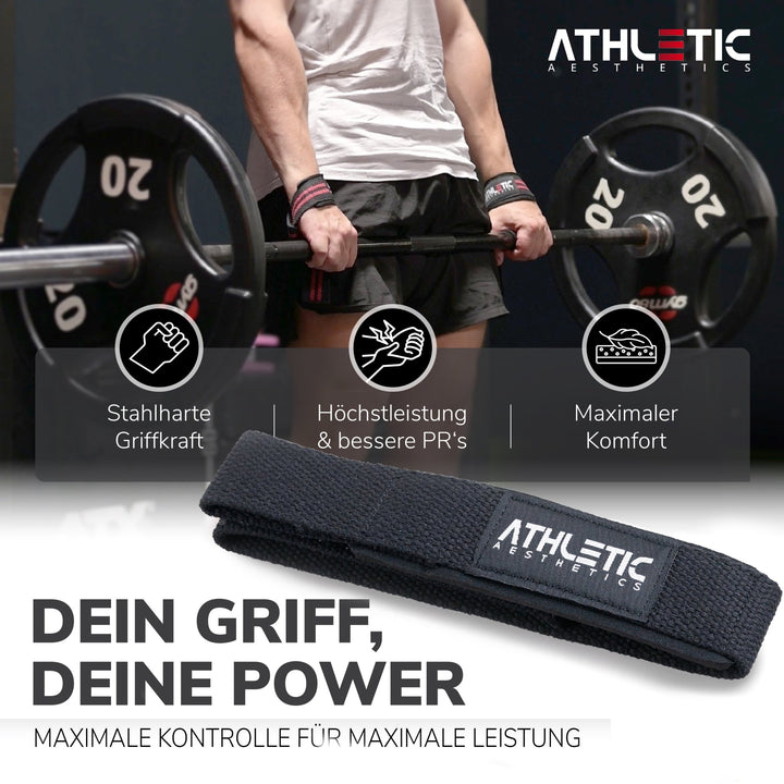 Zughilfen (Schwarz Silikon) - Athletic Aesthetics