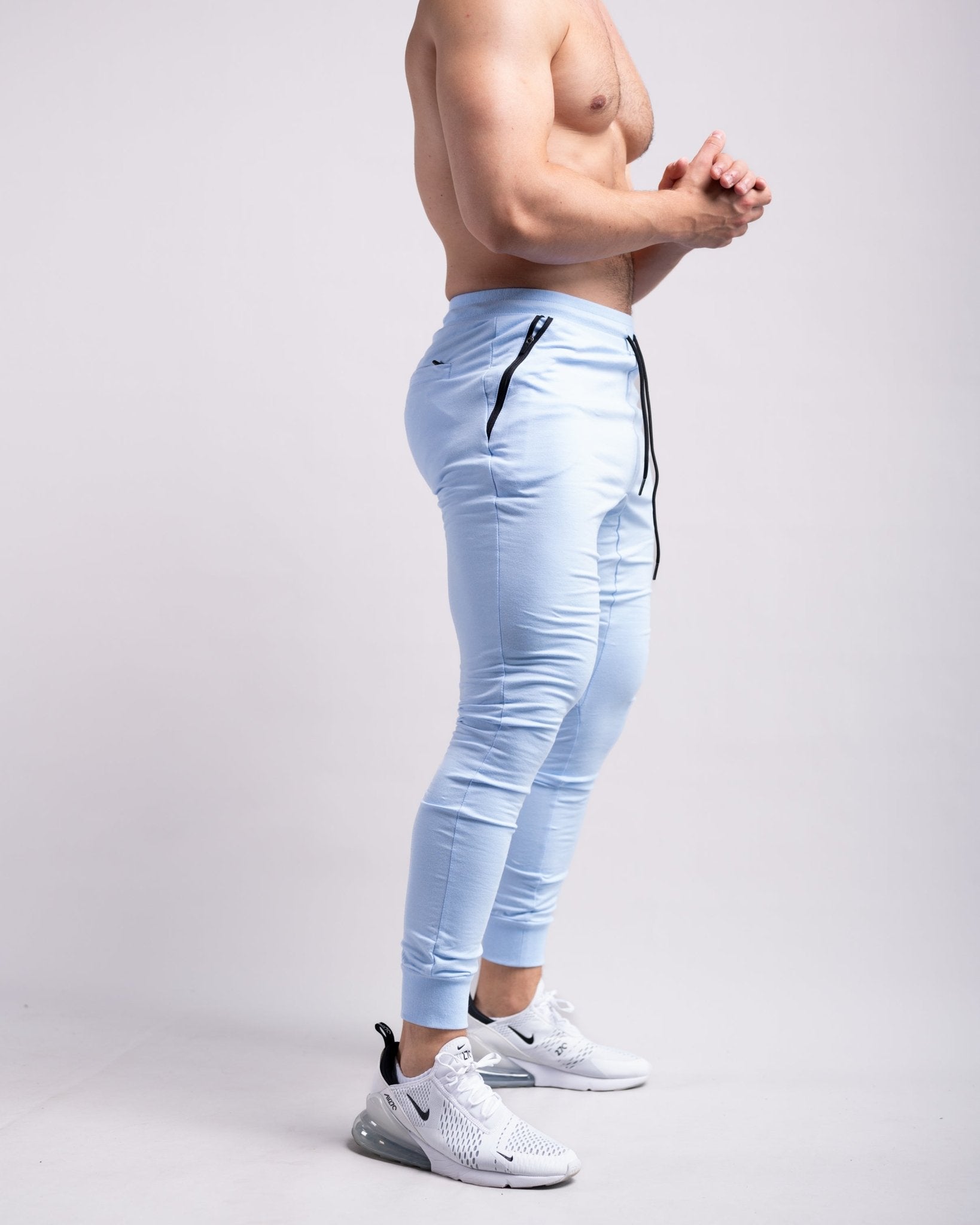 Baby blue joggers mens online