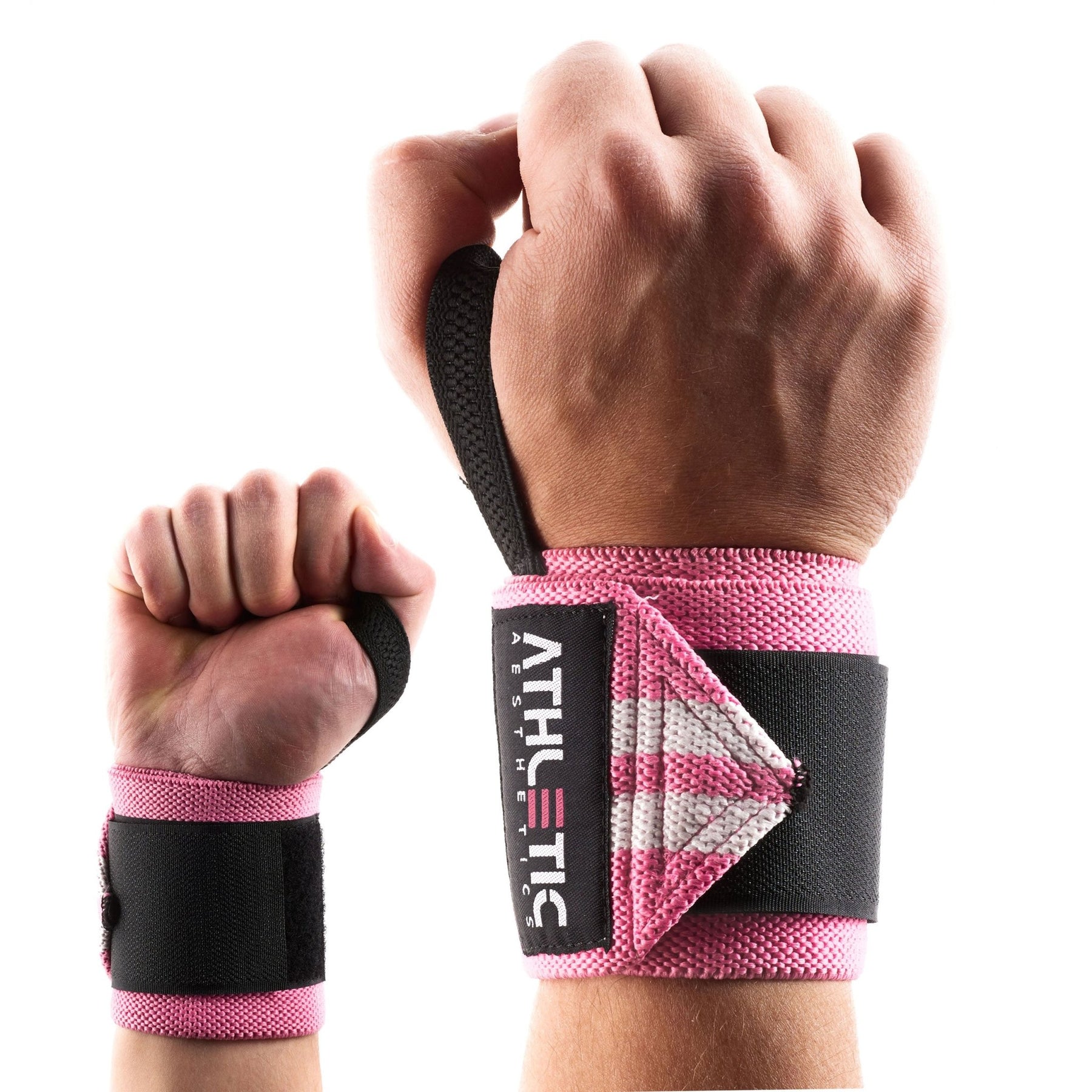 2 Stück Handgelenk Bandagen Rosa - Verstellbare Handgelenkstütze Für Sport & Arbeit