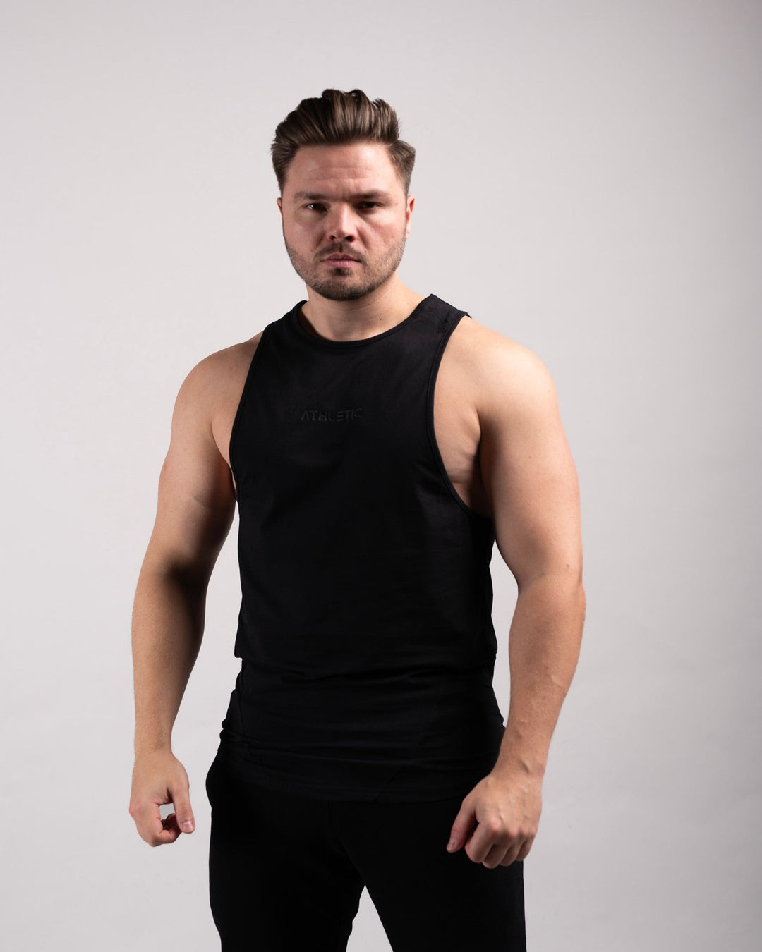 Infinity Sleeveless Shirt (Black) - Athletic Aesthetics